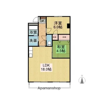 テパーミントカジカワ【103号室】の間取り