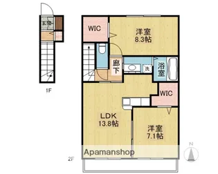 マリコート【2階】の間取り