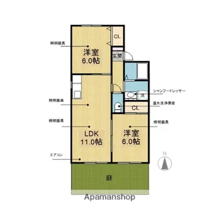 トークヴィレッジⅡ A棟【1階】の間取り