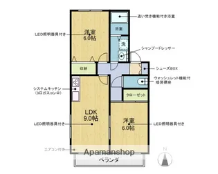 アイリス梅ヶ丘【2階】の間取り
