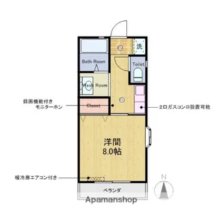 ハイム船橋A棟・B棟【A-301号室】の間取り
