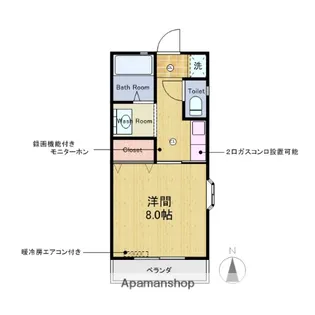 ハイム船橋A棟・B棟【1階】の間取り