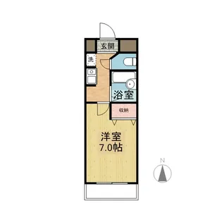 ヒルズ植田【4階】の間取り