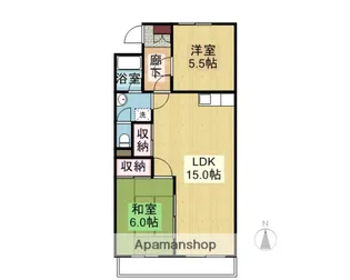 ヴィラカジカワ【303号室】の間取り