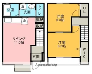 愛知県名古屋市天白区植田東3丁目【タウンハウス】の間取り