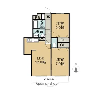 クレストールサカクラ【302号室】の間取り