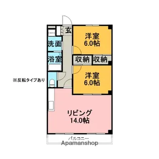 マルベリーヒル【3階】の間取り