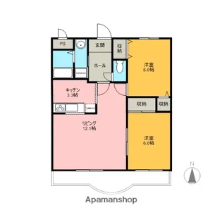 ベレーザⅡ【1階】の間取り