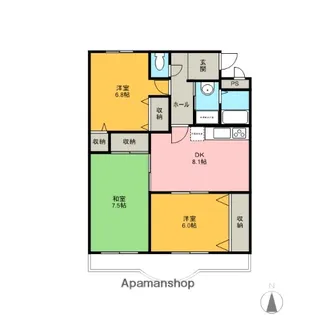 ベレーザⅡ【2階】の間取り