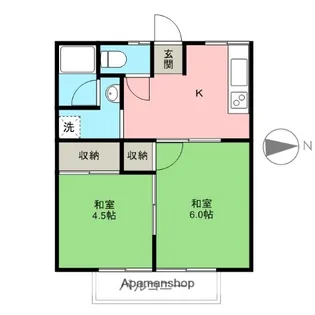新正ハイツ【2A号室】の間取り