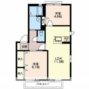 サミットC【2階】の間取り