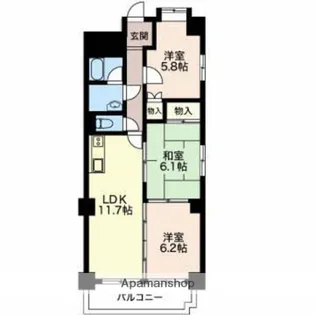 エスパシオときわ【2階】の間取り