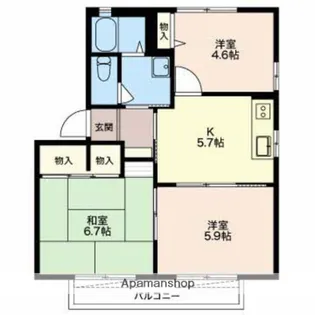セナ・ブセナA【2階】の間取り