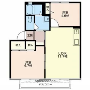 セナ・ブセナA【2階】の間取り