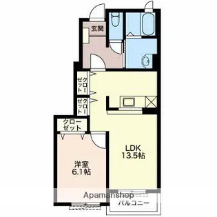 アーバンダンスⅡ B【1階】の間取り