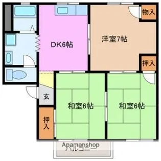 コンフォール【C201号室】の間取り