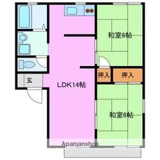 コンフォール【B101号室】の間取り