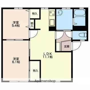 ソレイユ【1階】の間取り