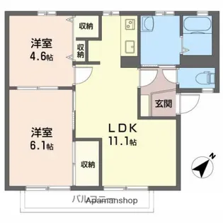 ソレイユ【2階】の間取り