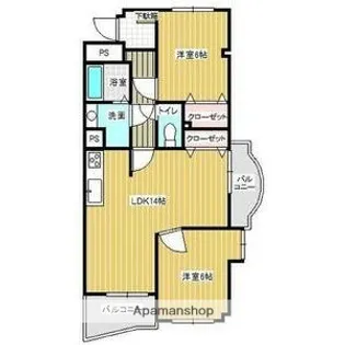 メゾンリュンヌ【2階】の間取り