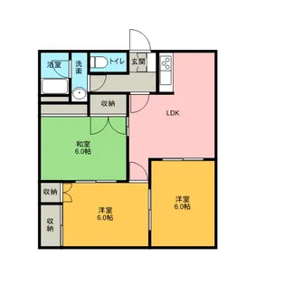 コンフォール【201号室】の間取り