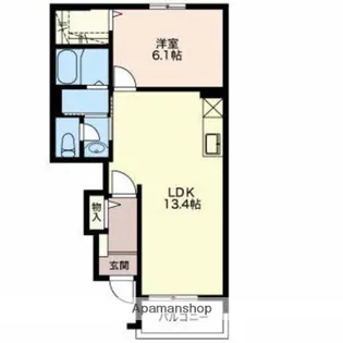 アーバンダンスⅡ B棟【103号室】の間取り