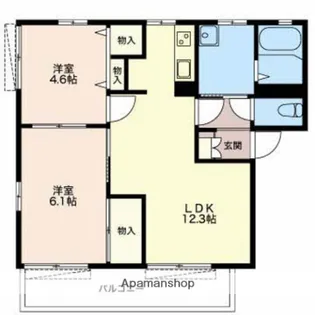 アイリスときわ B棟【2階】の間取り