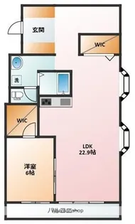 シュロス鵜の森【10階】の間取り