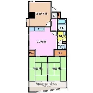 シュロス鵜の森【5A号室】の間取り