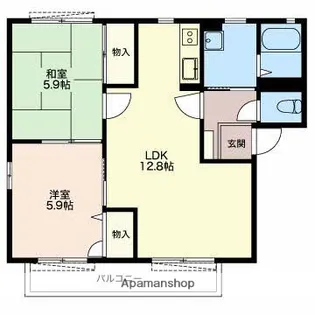 エルマーナスC【2階】の間取り