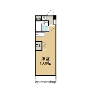 ハイツ富田Ⅱ【3階】の間取り