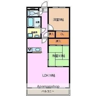 サフィニア F【3階】の間取り