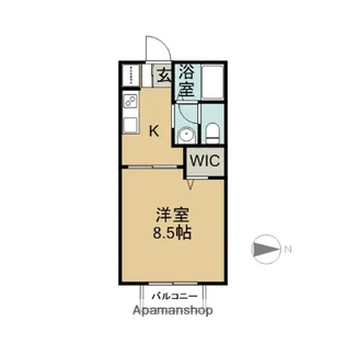 ミレーヌA・K【1階】の間取り