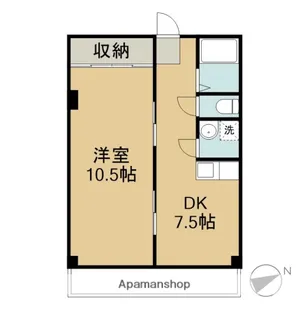 メゾン三幸【5階】の間取り