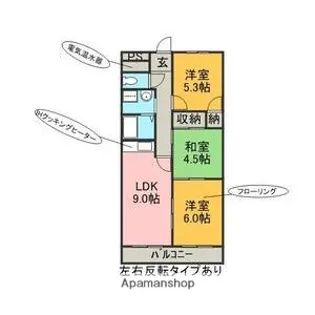 ドエルウィステリア【4階】の間取り