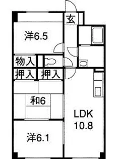 グレースマンション藤【6階】の間取り
