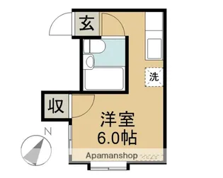 アップルハウス【122号室】の間取り