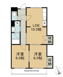メゾンドール西町【3階】の間取り