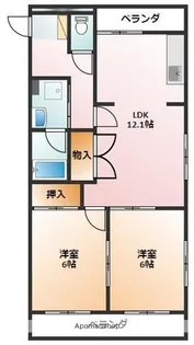 メゾンドール西町【1階】の間取り