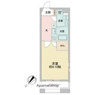 1Kの間取り画像