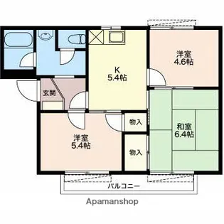 フレグランスオオクラ【2階】の間取り