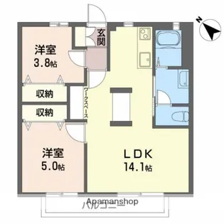 セフィラテラモト【B201号室】の間取り