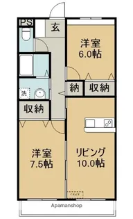セレッソときわ野【3階】の間取り