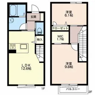 ブルーム【1階】の間取り