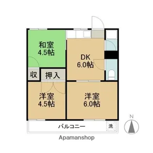 梅ヶ丘ハイツ【2階】の間取り