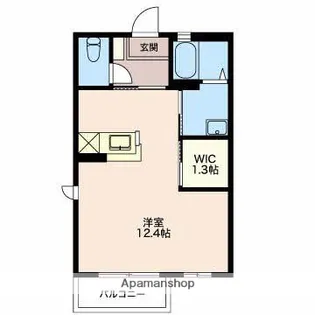MACHERIE【B201号室】の間取り
