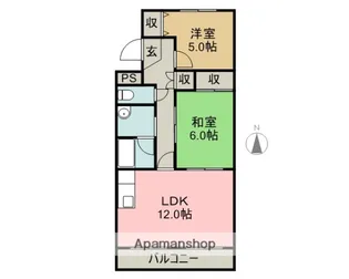 カーサブルーノ【4階】の間取り