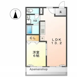 CHAMY【201号室】の間取り