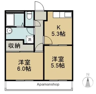 プロスペール【2階】の間取り