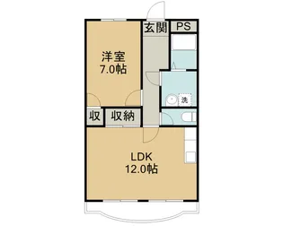 WEST5【00202号室】の間取り